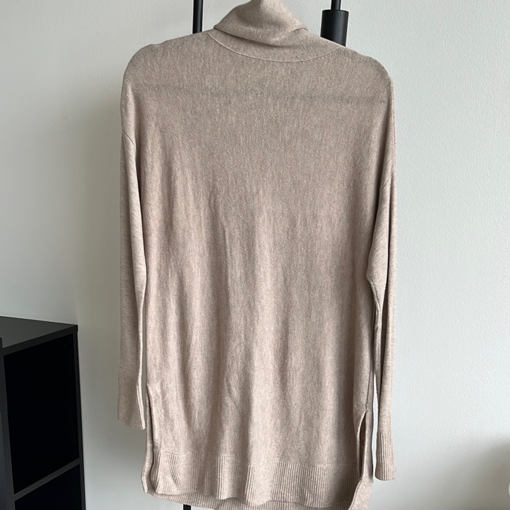 LOFT Taupe Turtleneck Sweater